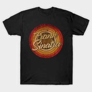 circle vintage retro faded FRANK Sinatra T-Shirt